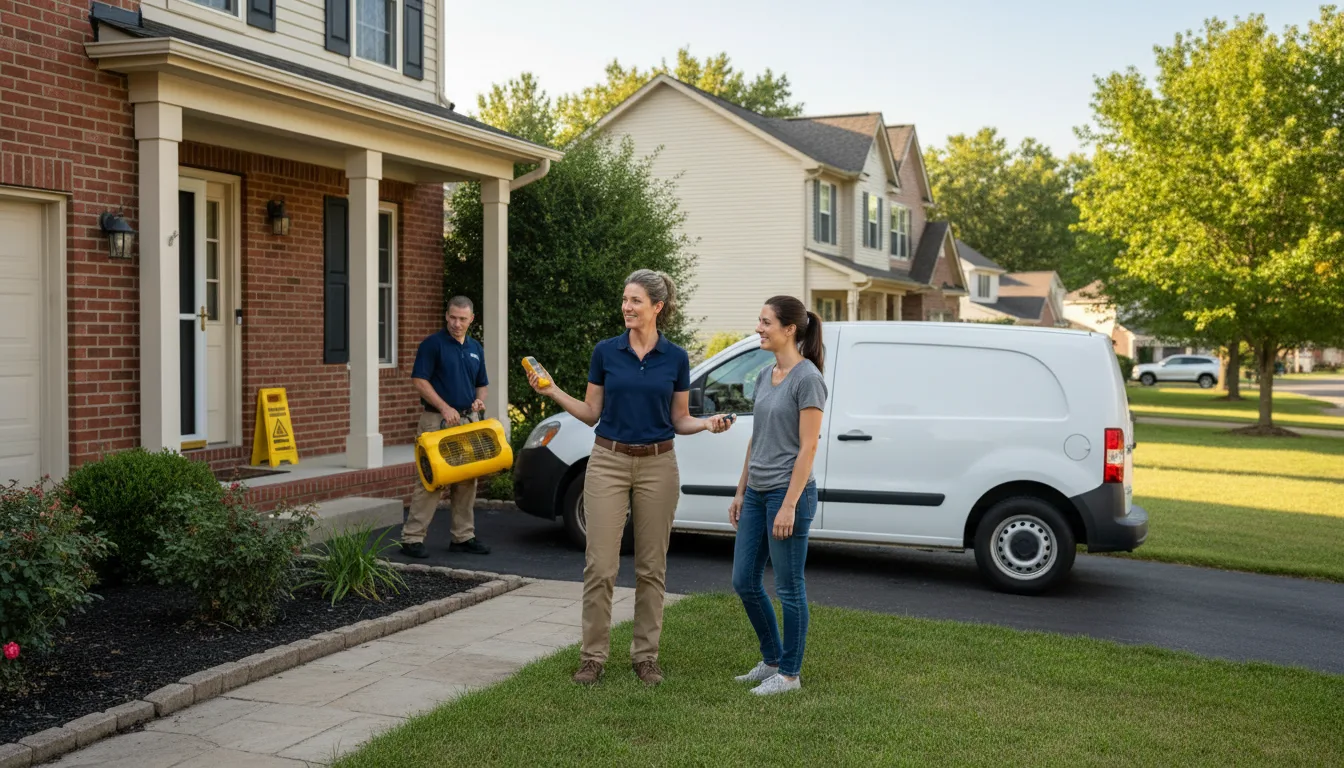 Residential water damage restoration in Ville Platte, LA